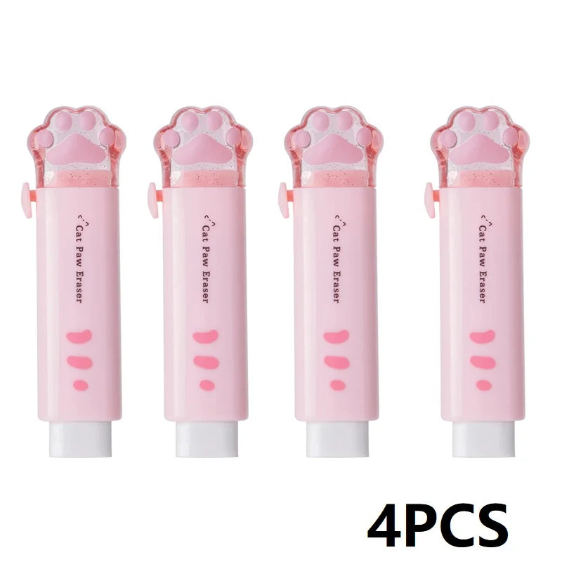 Cute 4PCS Kids Animal Erasers - Fun School Stationery