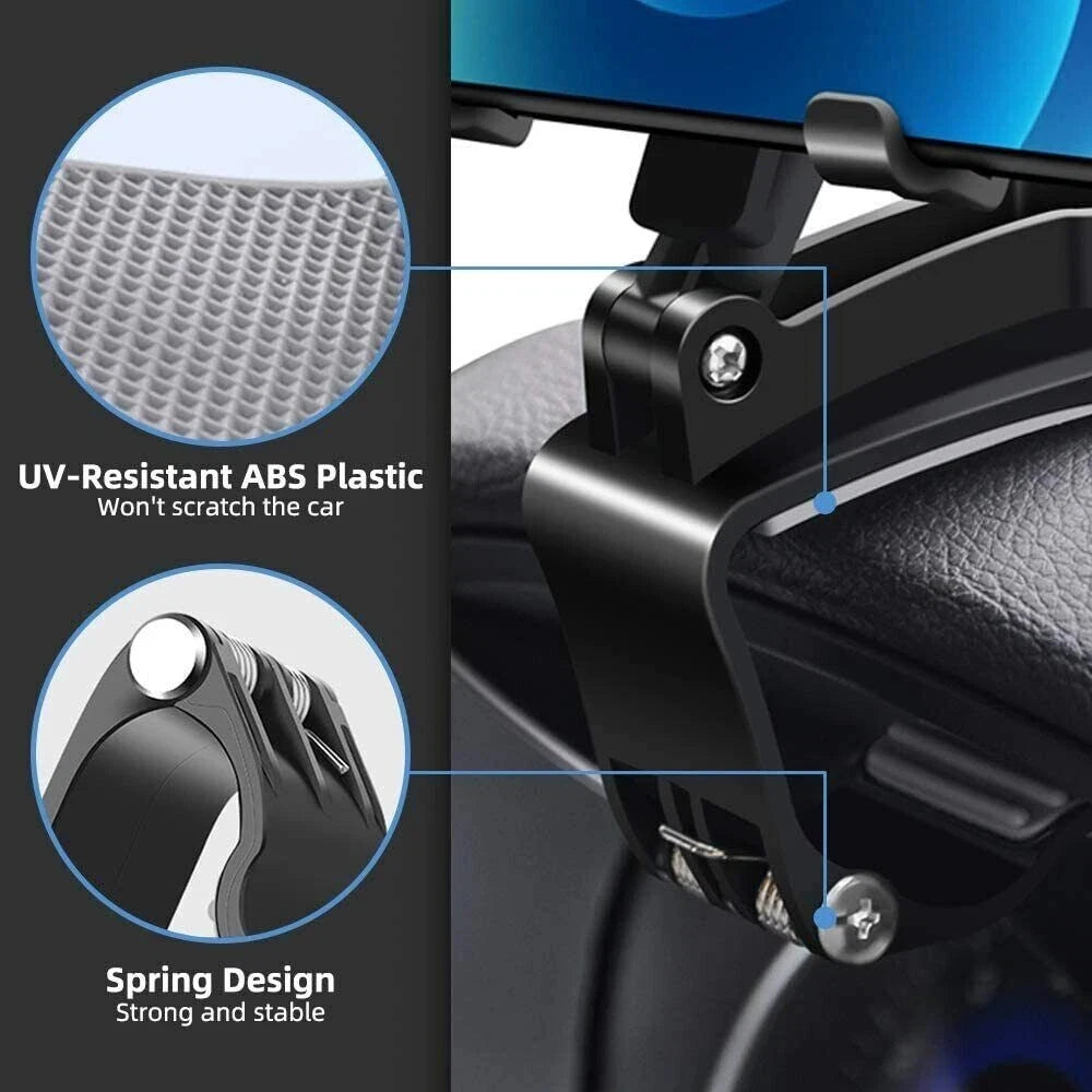NEW Universal Car Phone Holder Portable 360°Degree Rotatable High Quality Multi-function Car Smartphone Mobile Phone Holder Clip