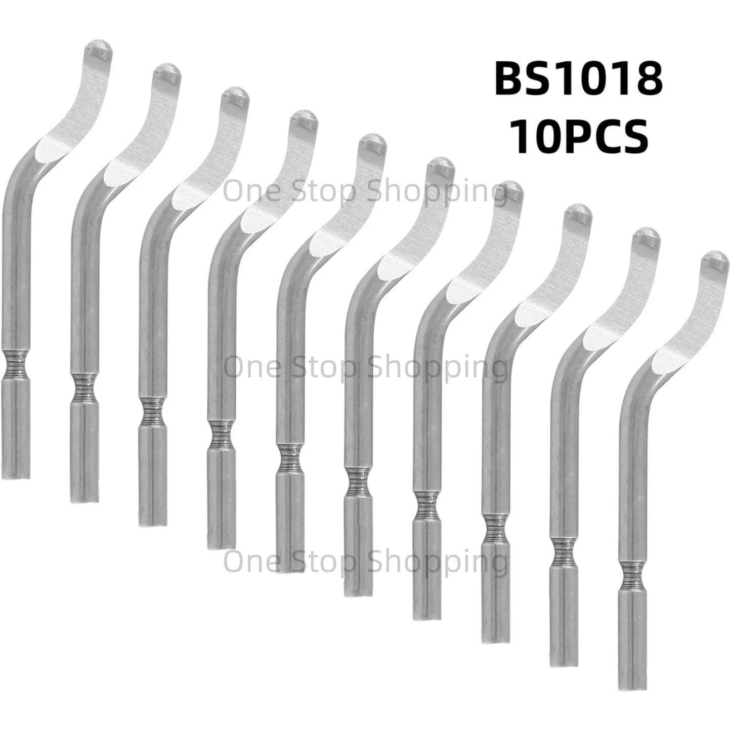 Pack of 10 PCS Deburring Blades for Burr Removal Reamer Tool as 360 Degree Rotary Head for Metal Resin Copper Plastic Brass PVC