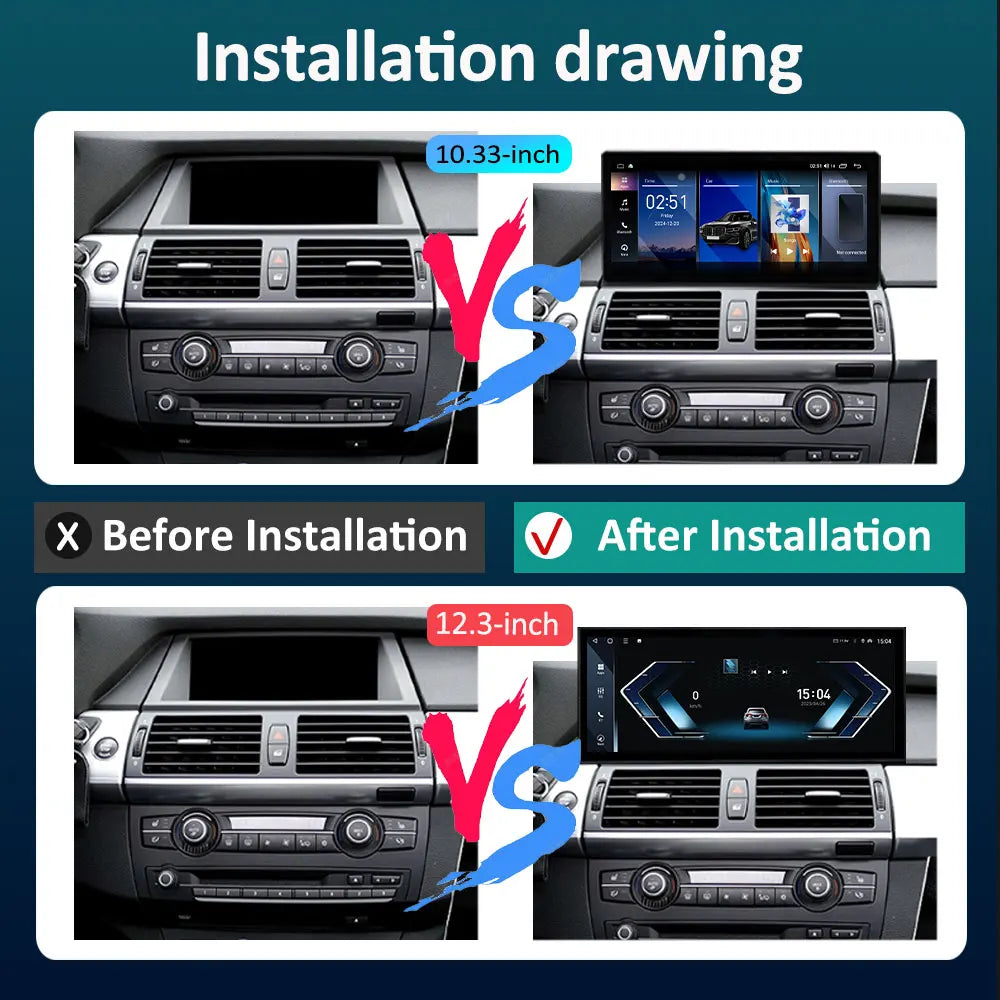 Navigation GPS Android 16 for BMW X5 X6 E70 E71 2008 - 2013 ClC/CCC System Car Radio Multimedia Player BT 4G DSP Stereo WiFi 4Ｇ