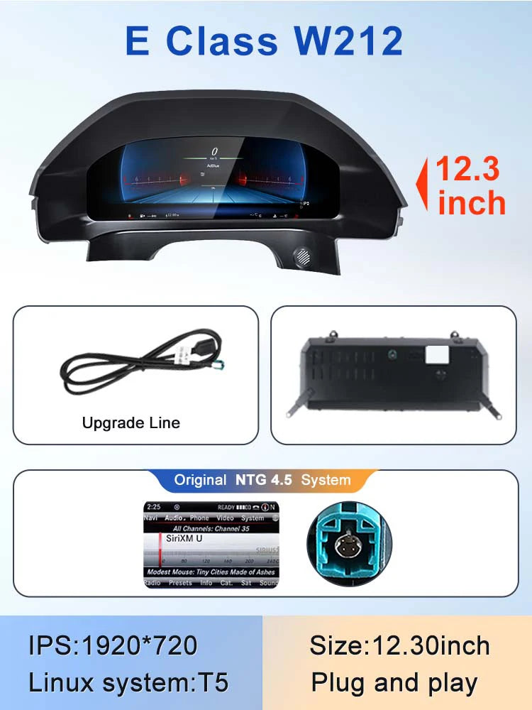 STWEI 2024 New Lcd Digital Dashboard Cluster Digital Speedometer For Mercedes Benz A Class W176 GLA CLA  C117 GLC W205 W212 W207