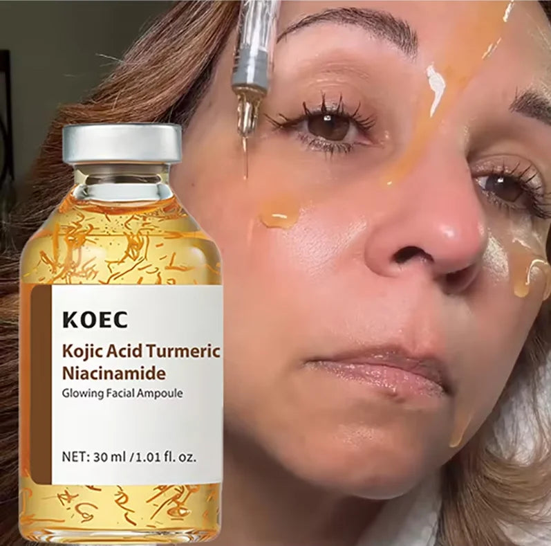 Kojic Acid Turmeric Facial Ampoule Serum With Niacinamide Deep Moisturizing Nourishing Essence