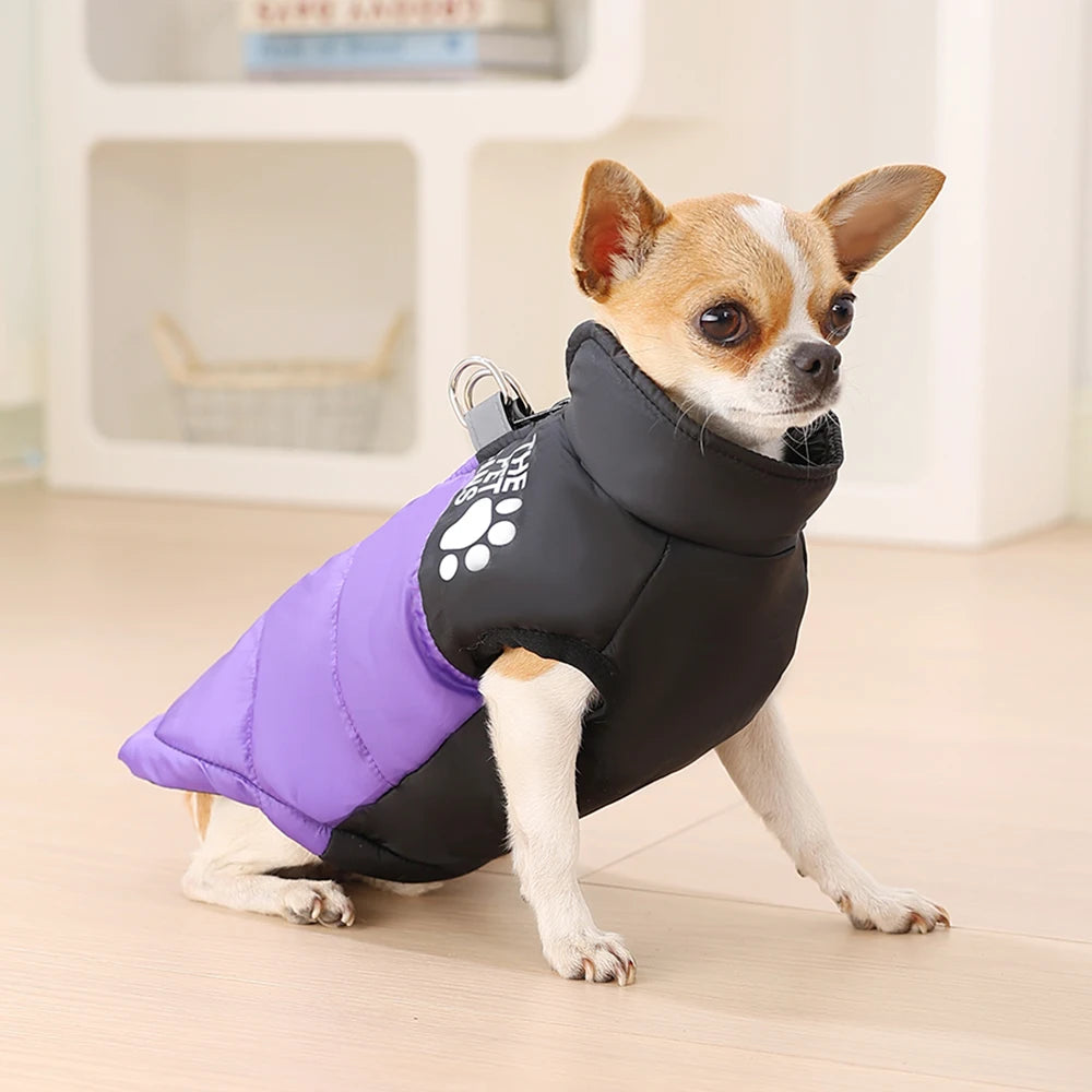 Pet Dog Jacket Autumn Winter Clothes For Small Medium Dogs Cat Waterproof Warm Chihuahua French Bulldog Vest Coat Puppy Costume