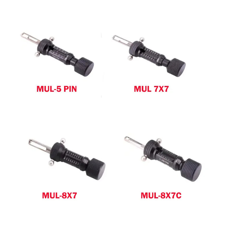 AKK Tool MUL-7X7 MUL-8X7 MUL-5Pins MUL-8X7 C Invincible Lock Open 2 in 1 Locksmith Tool