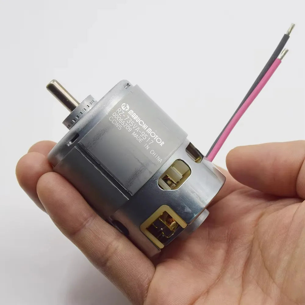 MABUCHI RZ-735VA-9517 Mini Power Drill Engine DC 12V 14.4V 18V 20400RPM High Speed Garden Tools Motor Long Shaft Screwdriver