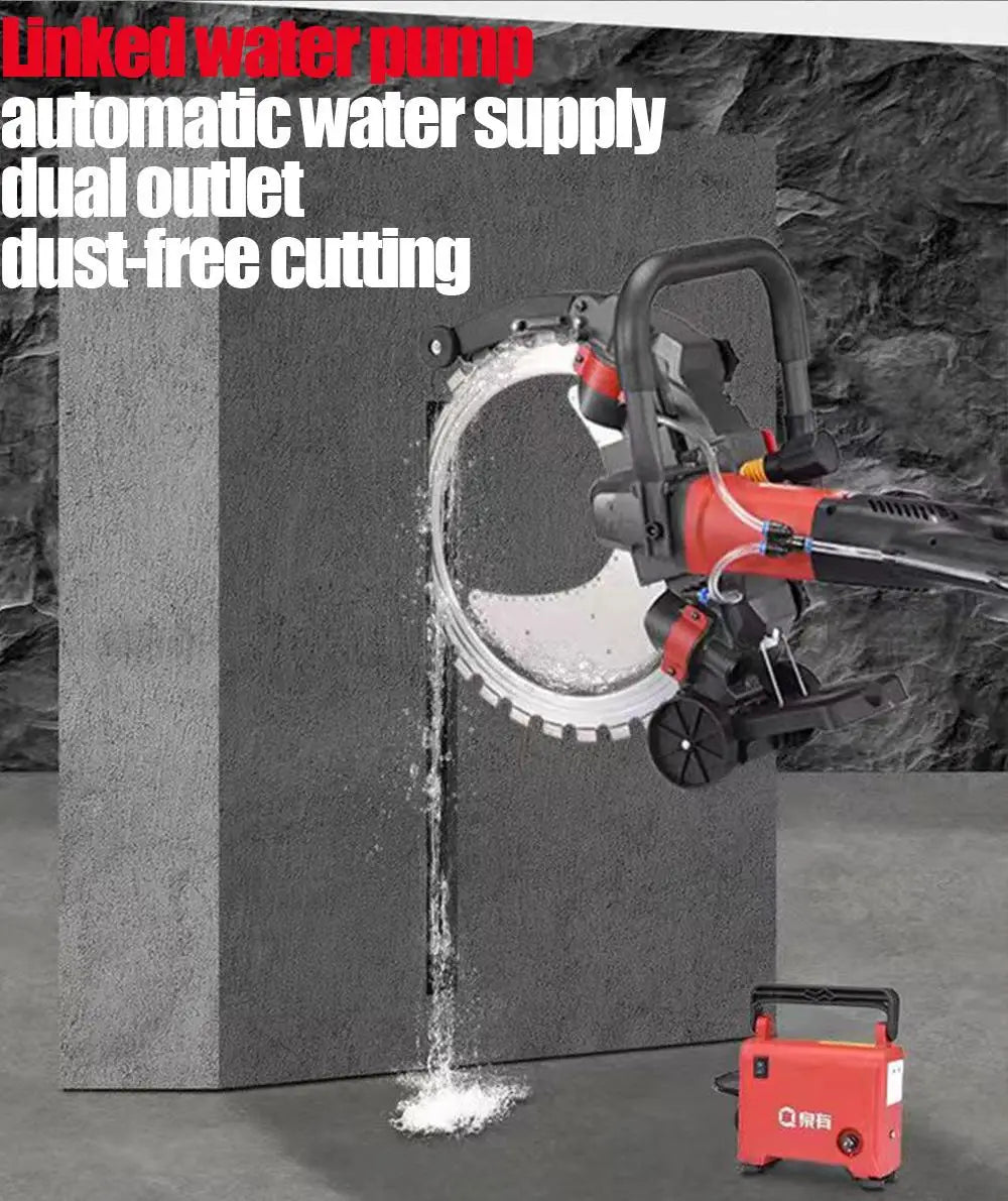 Can cut 30CM Concrete Saw High Frequency Brushless Ring Saw Electric Concrete Cutter Wall Cutting Wet Saw For Stone Cutting