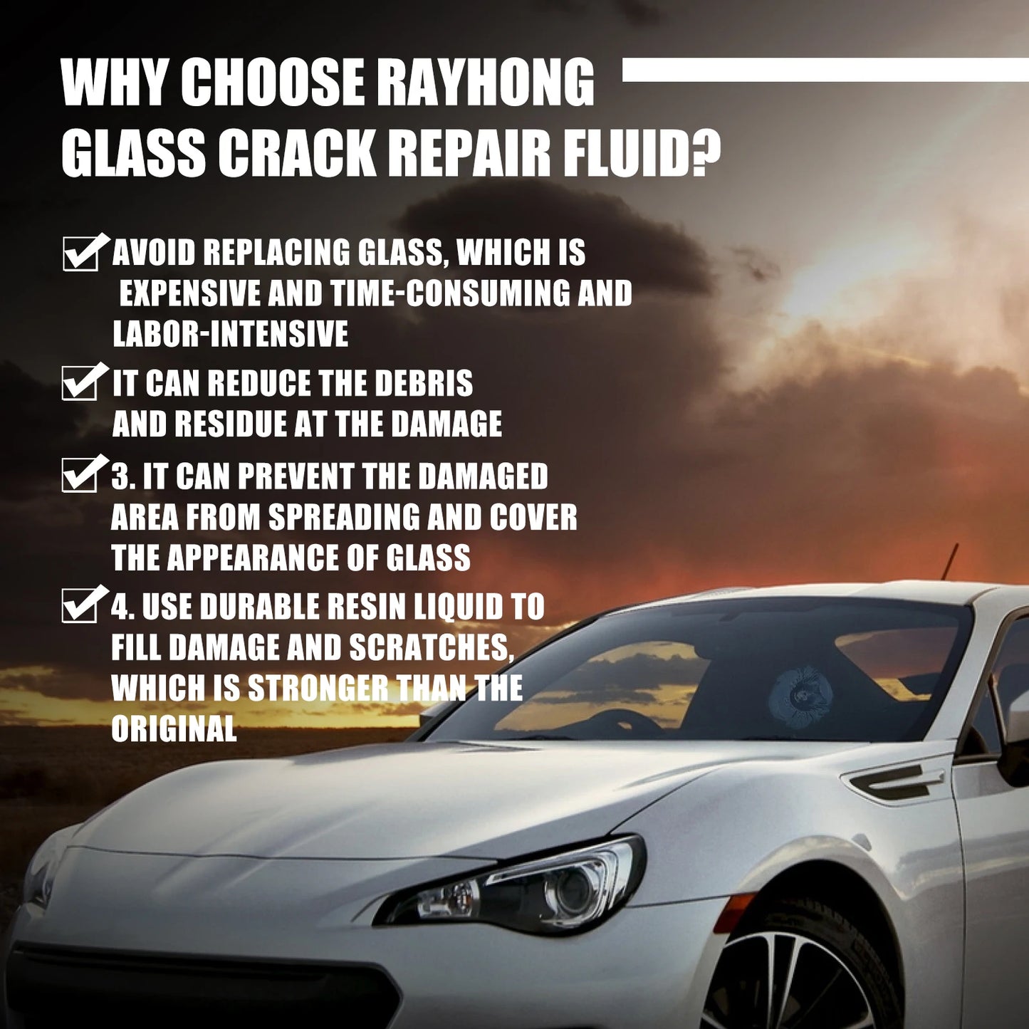 Car Windshield Crack Repair Fluid Car Window Cracks Gone Glass Repair Kit DIY Windscreen Scratch Crack Restore Windshield Repair