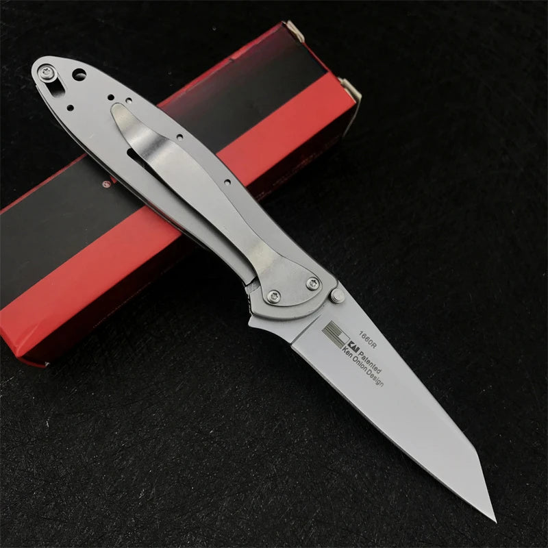 KS 1660 Knife Tanto Blade Pocket Folding Knife Outdoor EDC Multitool Camping Hunting Self-defense Tactical Hand Kniveswith Clip