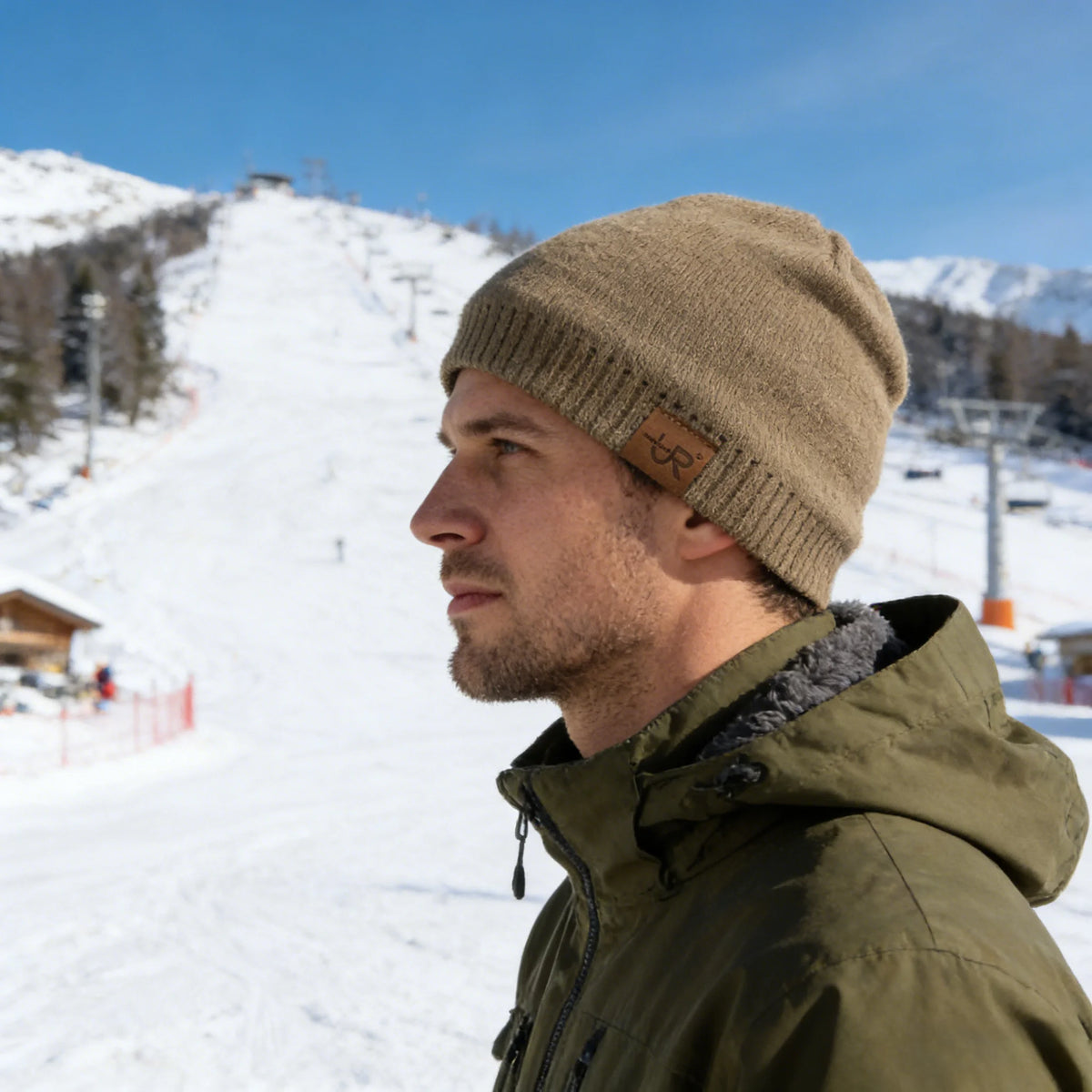 Fleece-Lined Knit Beanie, Unisex Winter Hat