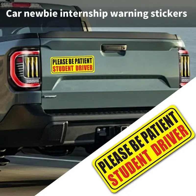 Student Driver Magnet For Car Please Be Patient Student Driver Decal Reflective Novice Driver Sticker Please Be Patient Student