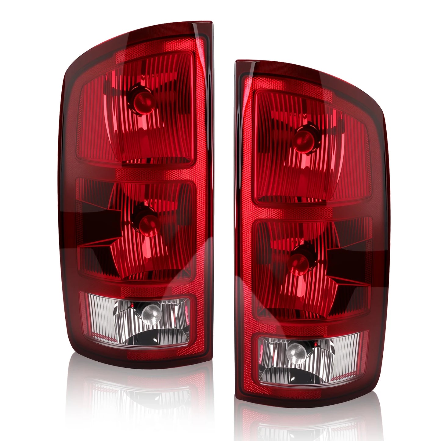 Tail Light Assembly with Bulbs & Harness (Pair) — Dodge RAM 1500/2500/3500 (2002-2006)