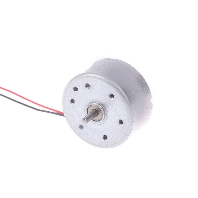 RF-300EA-1D390 DC 1.5V 3V 5V 6V 7250RPM Mini Mute 24mm Round Spindle Motor Precious Metal Brush Engine DIY Solar Power Toy Model