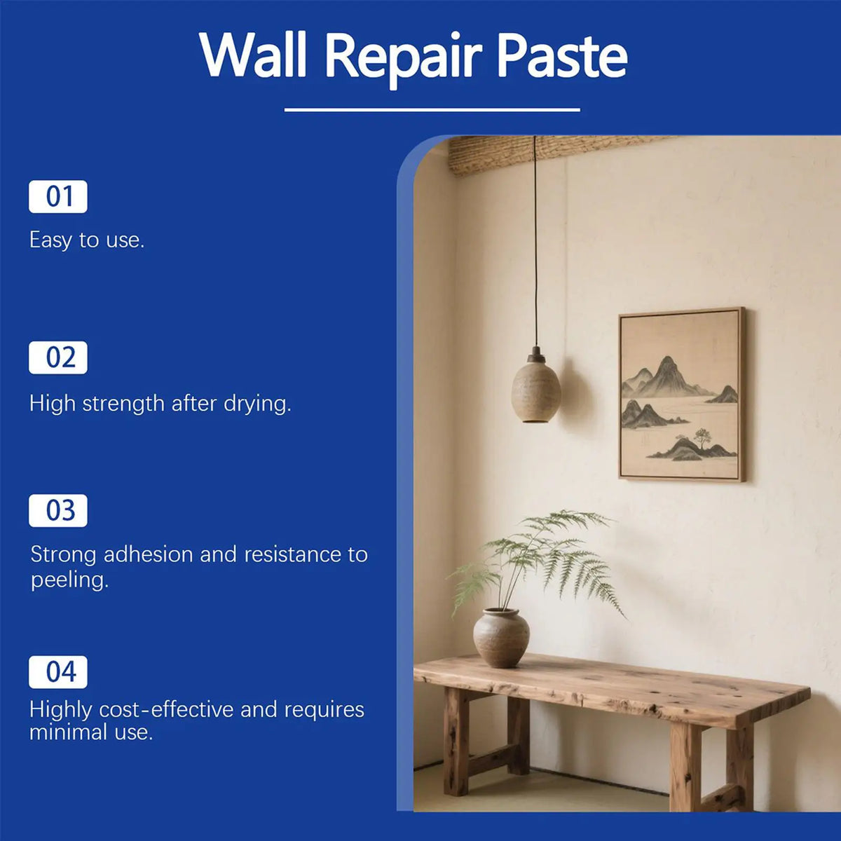 Wall and Drywall Hole Repair Kit with Mending Putty - view 8