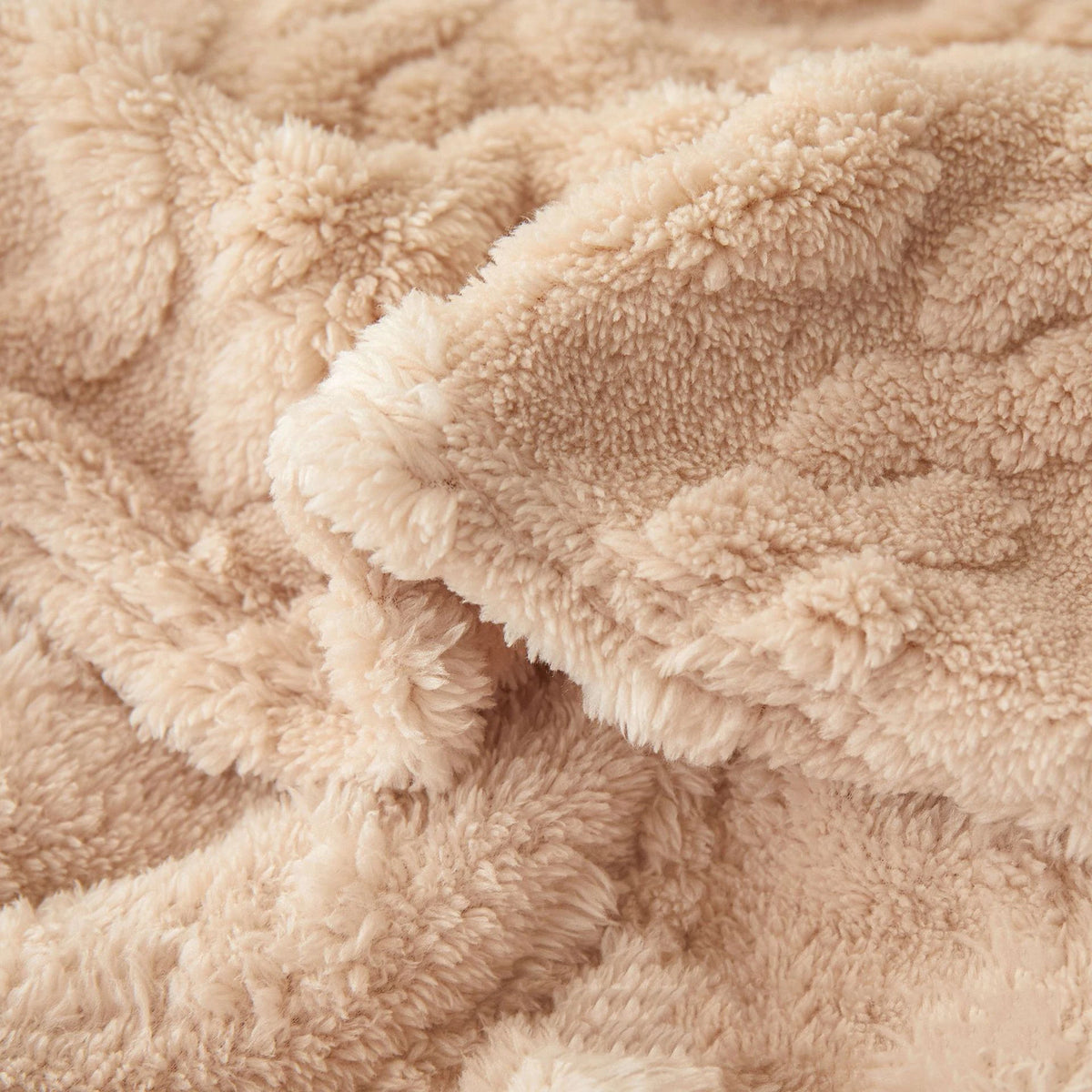 Thick Sherpa Fleece Blanket - Solid Color Winter Throw and Sofa Cover - photo 4