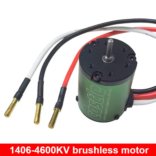 1pc Castle Castor 1406 4600KV four pole brushless motor 1/10 off-road short card Bigfoot remote control car