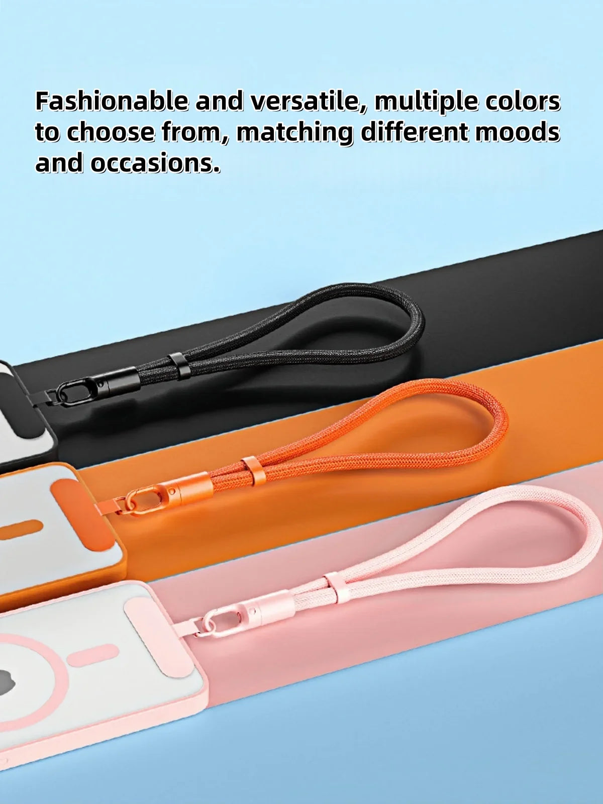 Adjustable Phone Lanyard/Wrist Strap Crossbody/Neck Phone Strap Universal Phone Slings Stretchable Cable for Smartphones