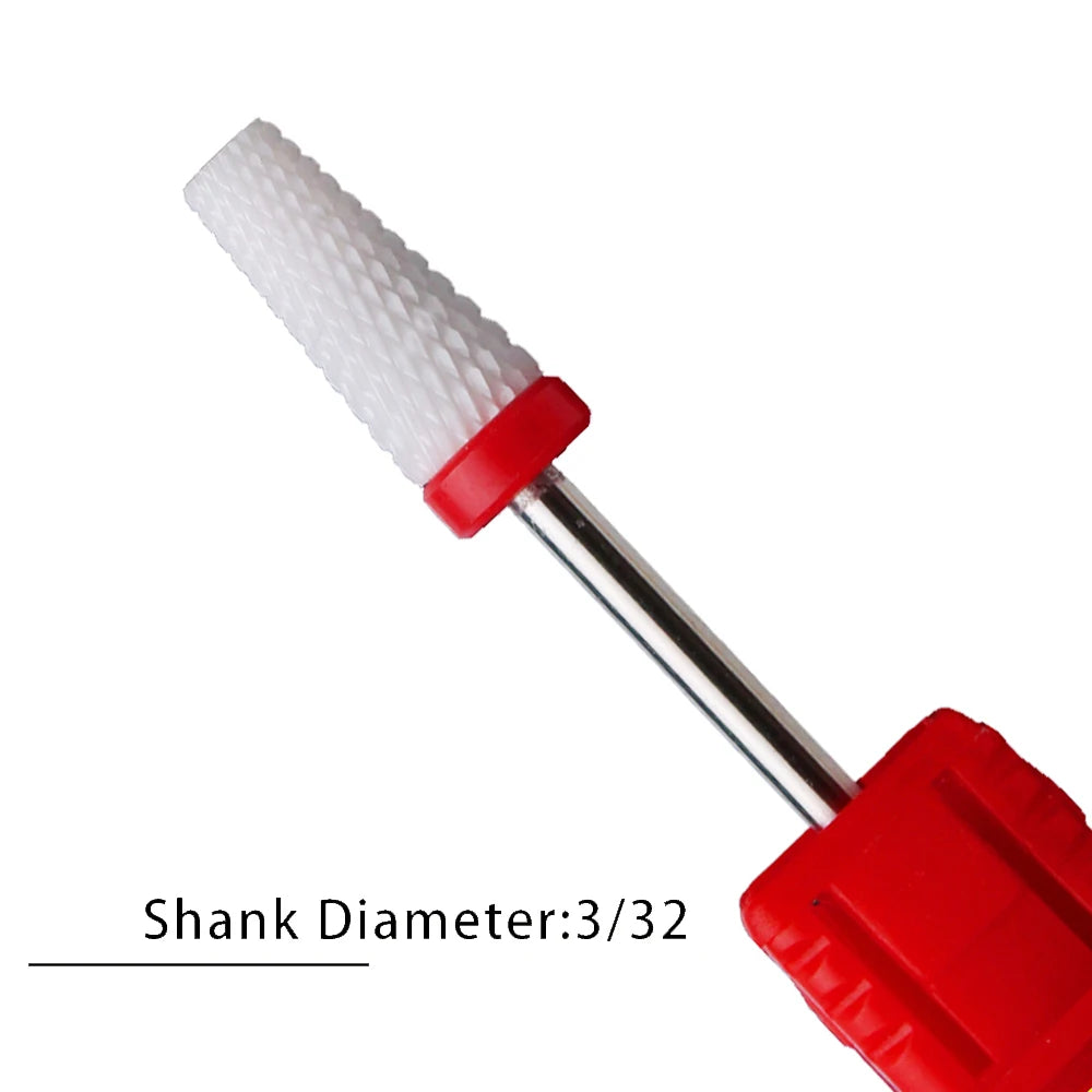 Nail Drill Bits Flame Ceramic Cutters for Manicure Electric Pedicure Nail Bits Gel Polish Remover Files Burr Nail Accessories