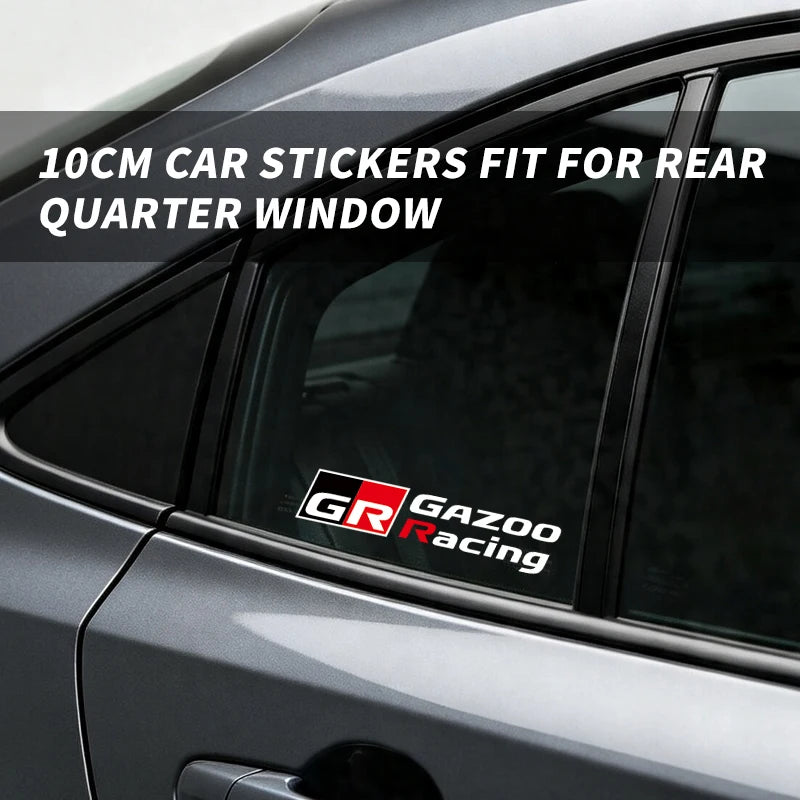 6PCS PVC Heat Resistant Brake Caliper Stickers, Rear Window Triangle Decor Decals Waterproof Auto Modification Stickers Compatib