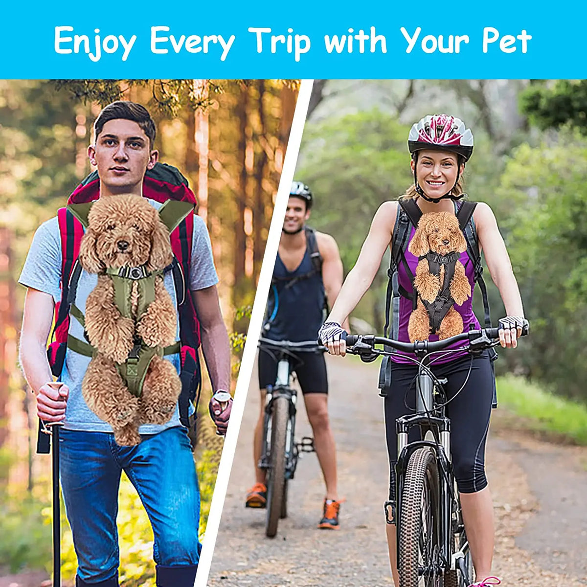 Front Travel Pet Backpack - Small & Medium Dog Carrier – photo 6