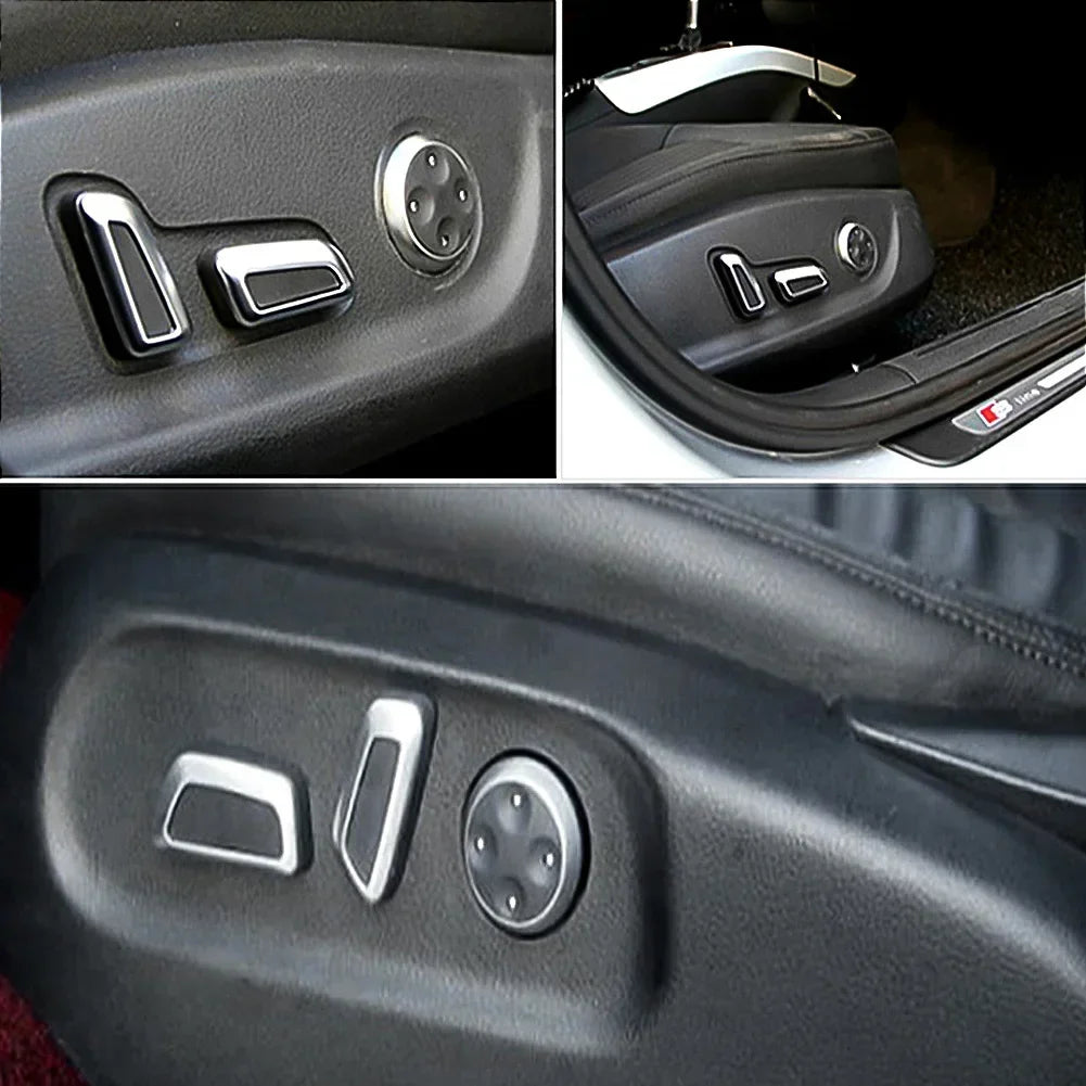 6pcs Seat Adjustable Knob Button Switch For Volkswagen /VW Jetta MK5 GTI Passat B7 CC Tiguan for Audi Q3 Q5 A3 A4 A5 A7