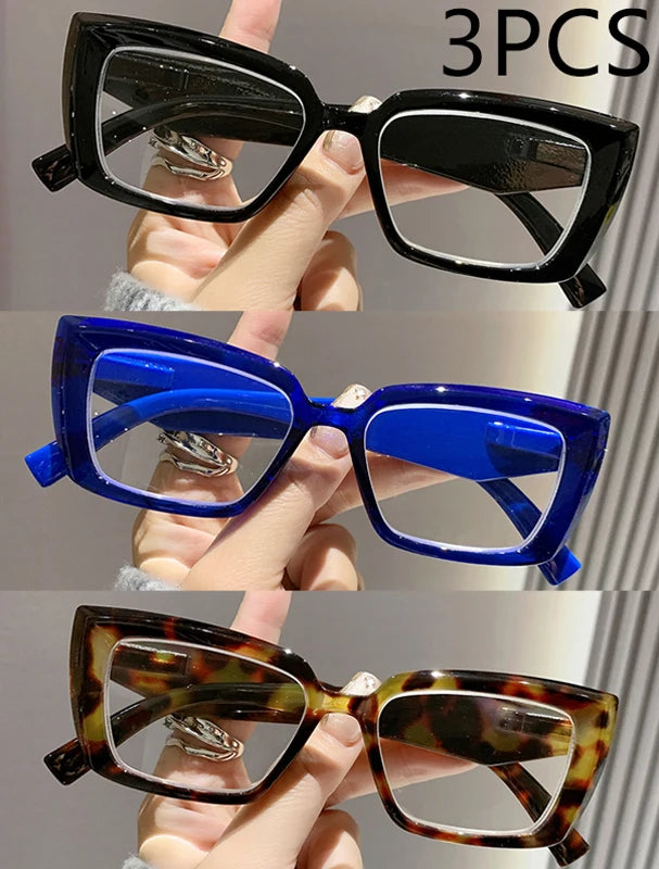 2/3PCS New Cat-eye Reading Glasses Fashionable Simple And Versatile Reading Glasses For Middle-aged And Elderly People 2319