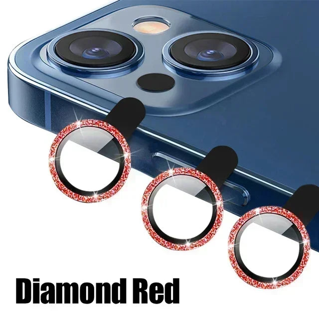 3Pcs Metal Lens Protector Glass For iPhone 16 13 12 11 14 15 Pro Max Mini Camera Lens Protection Film For iPhone 16 14 15 Plus
