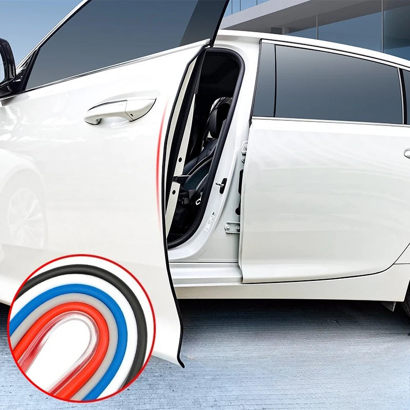 1pcs 5M U-Shaped Clips Invisible Car Sealing Strips PVC Anti-Collision Strip Vehicle Body Protection Transparent Edge Car'S Door