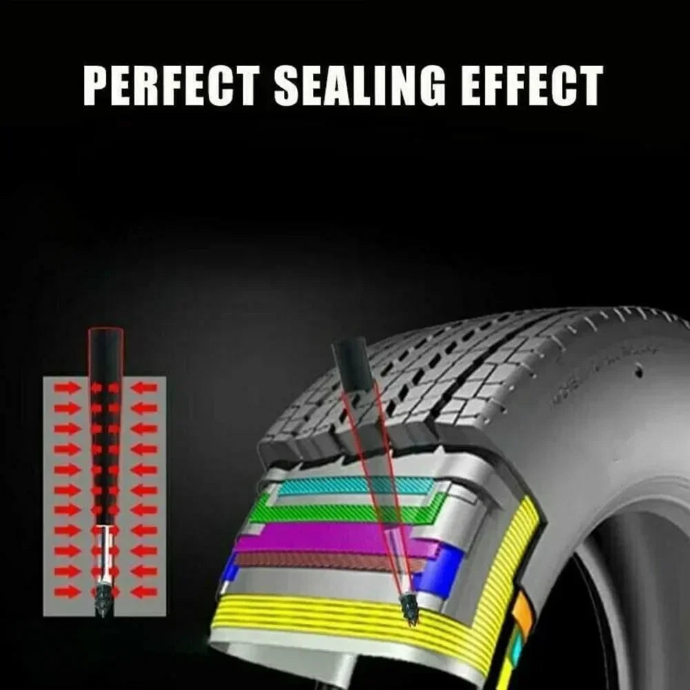 100pcs  Automotive Tire Repair Nail Universal Set Automotive Motorcycle Tire Repair Nail Bicycle Tire Perforation Repair Tool