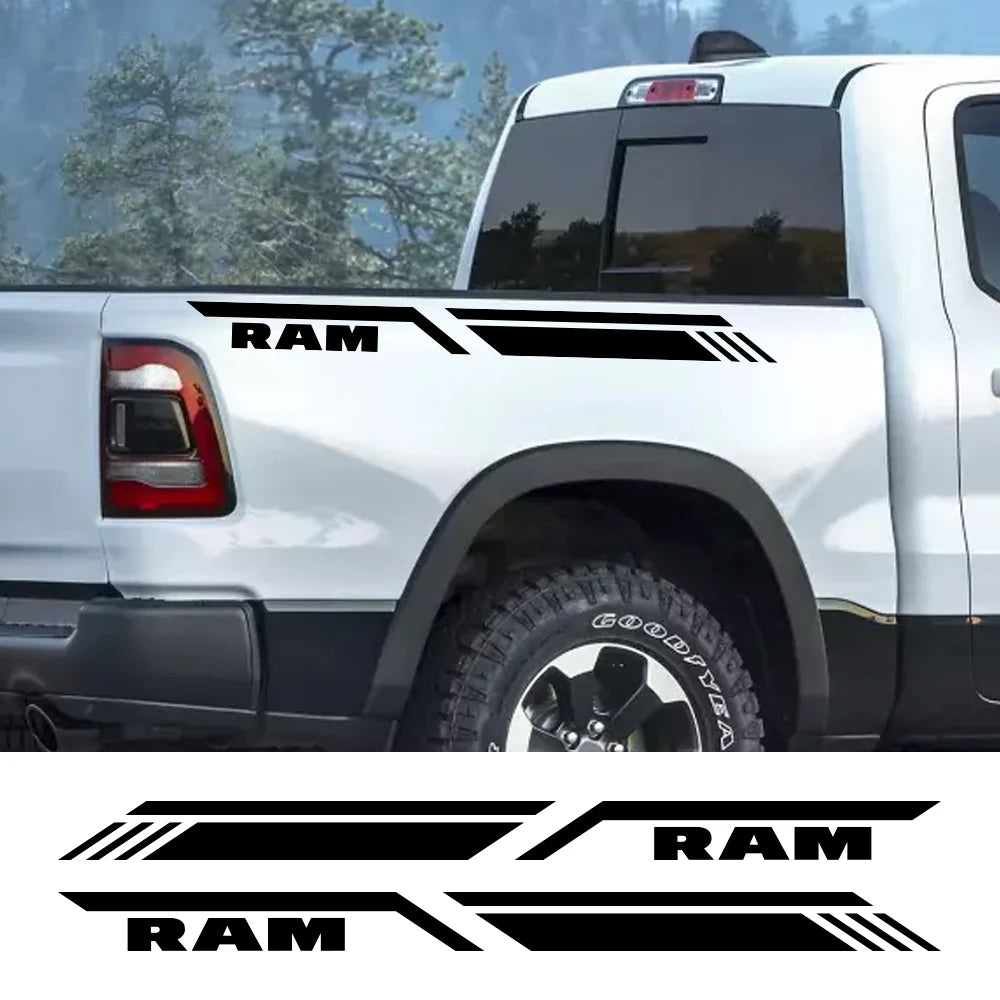 Pickup Bed Side Stripe Decal - Dodge Ram 1500/2500/3500 Rebel/TRX Style