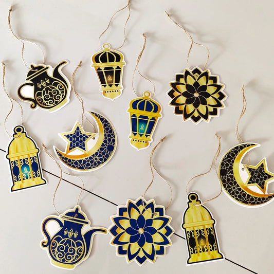 8 Eid Gift Tags, Islamic Holiday Ramadan Kareem Decorations, Family Ramadan Decorations, Eid Party Supplies, Eid Al-Adha Muslim Decorations, Valentine's Day DIY Gift Packs, Birthdays, Etc. - Suitable for Use as Gift Stickers,