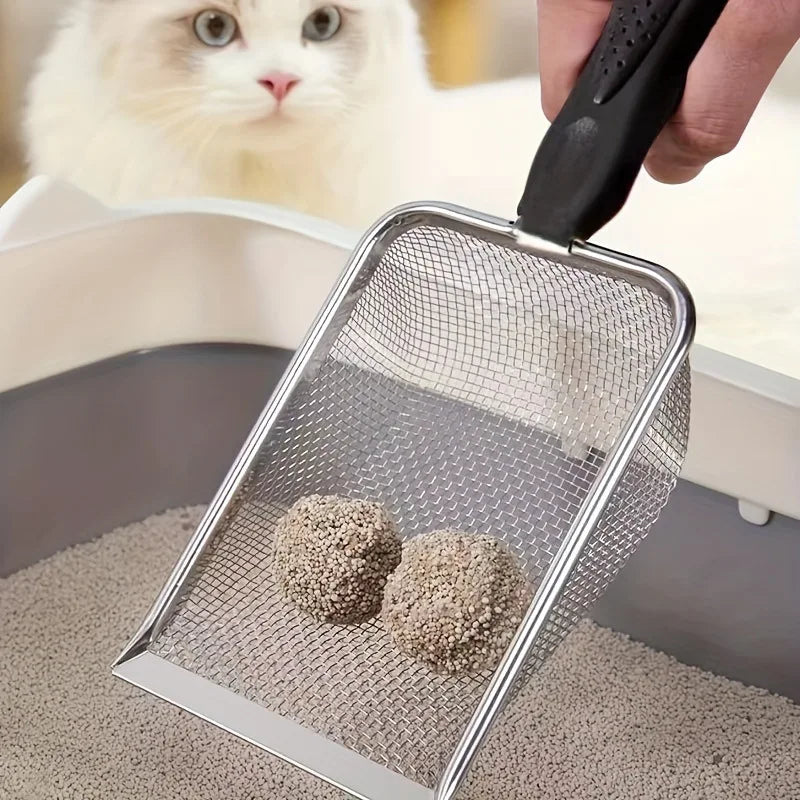 Metal Cat Litter Scoop - Aluminum Alloy with Sturdy Handle