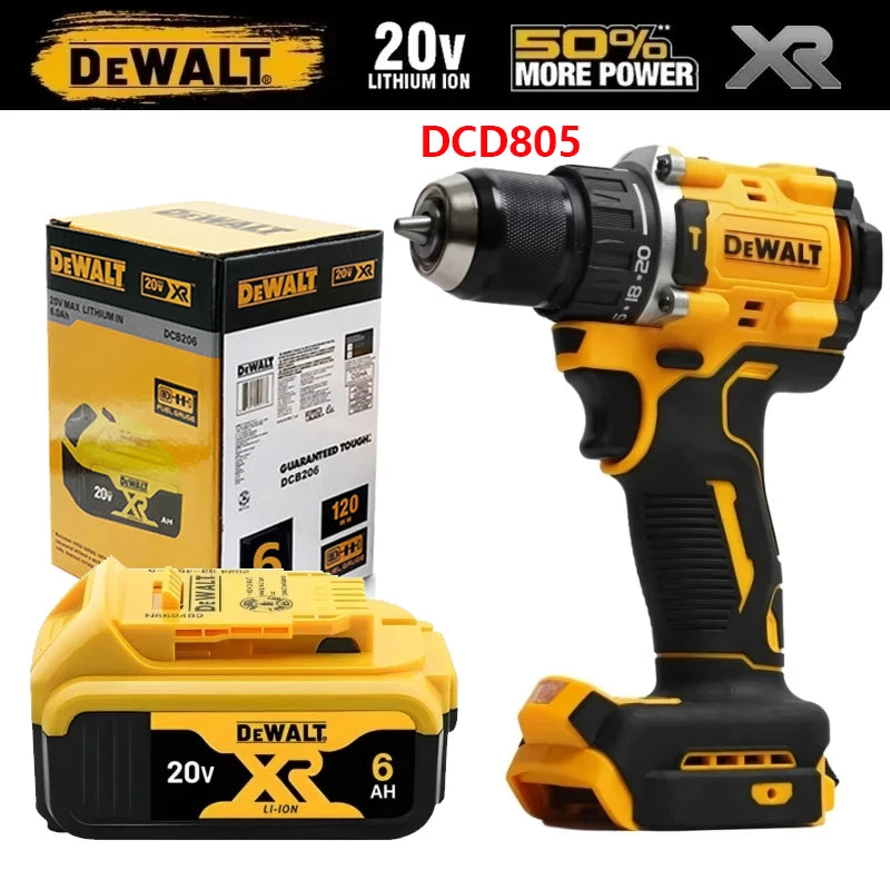 DEWALT DCD805 XR 20V MAX Brushless Hammer Drill Driver Impact Screwdriver Compact High Torque Cordless Tool