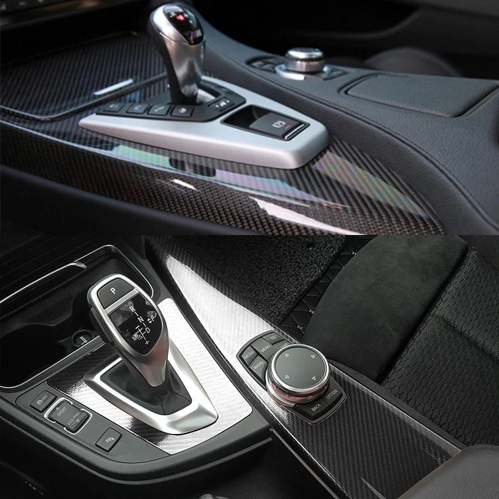 Ultra Glossy Carbon Fiber Vinyl Car Wrap Film Bubble Free For Car Sticker Laptop Skin Phone Cover Motorcycle Vehicle Decal