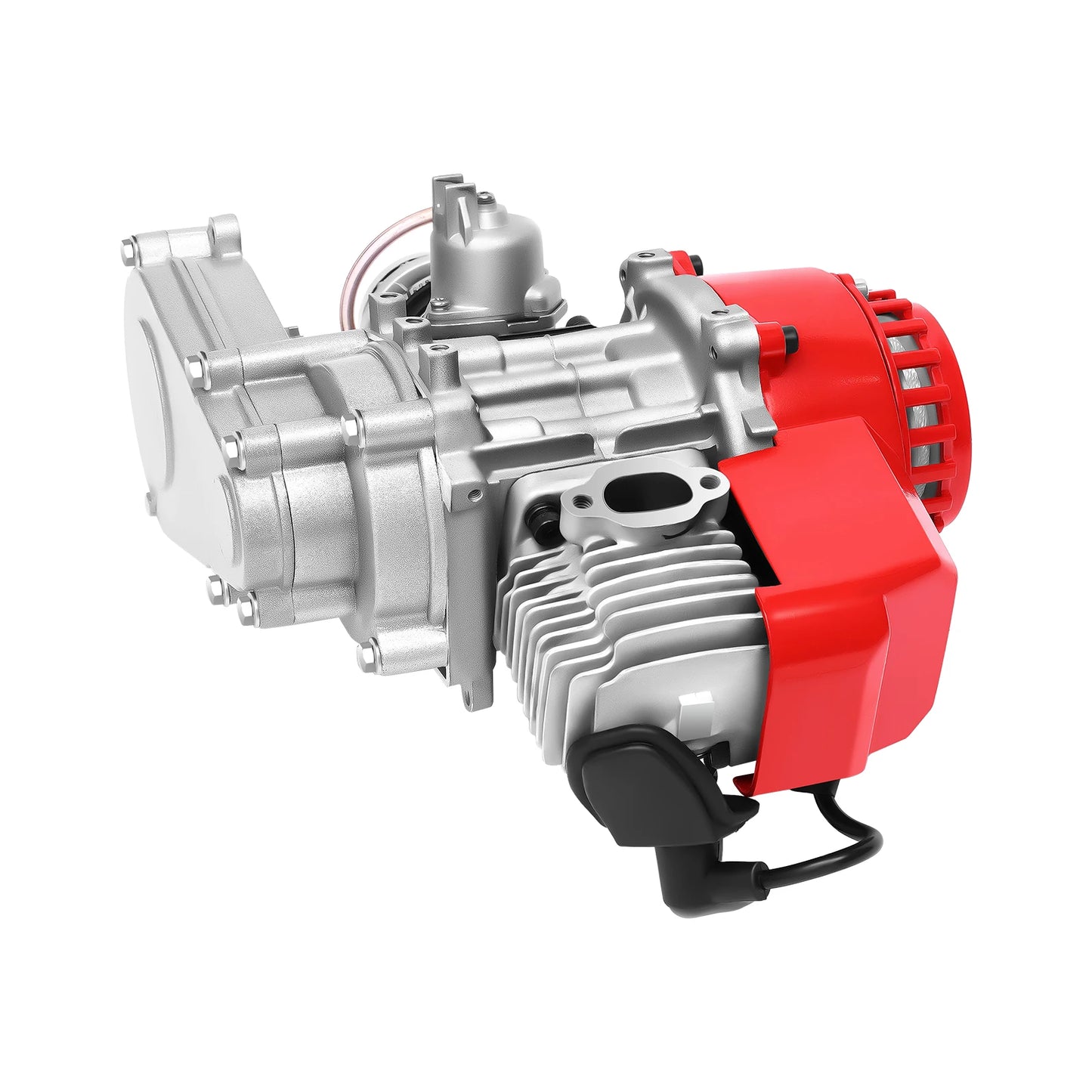 2 Stroke Racing Engine Motor, 49cc 47cc 50cc For Pocket Bike, Mini Dirt Bike, ATV or Scooter, Pull Start, Single cylinder