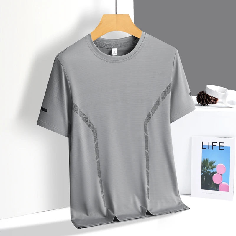 Men's Quick-Dry Reflective Running T-Shirt (S–5XL)