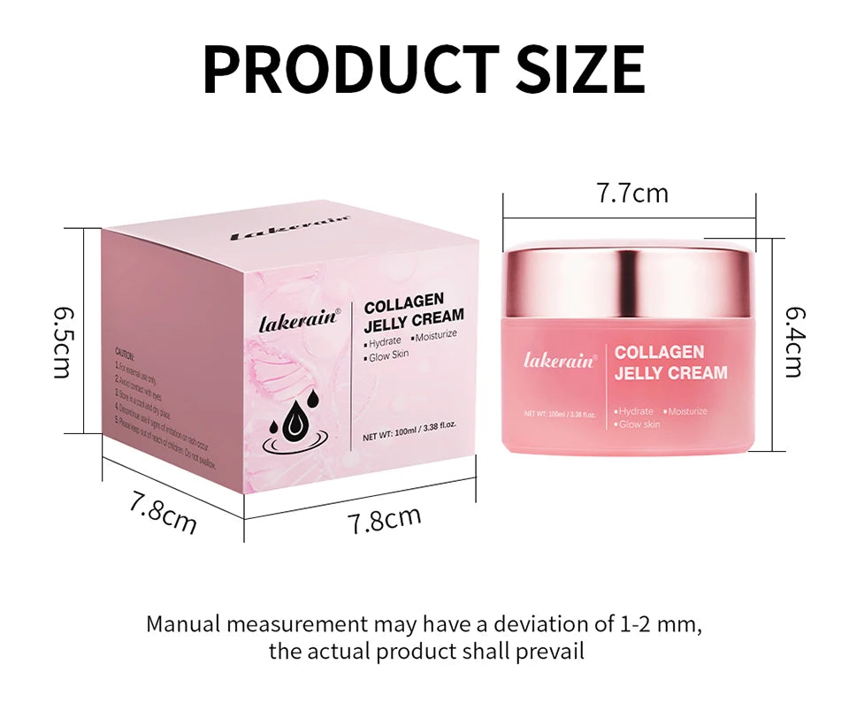 Deep Hydrating Collagen Jelly Cream Moisturizing Tightening Soothing Anti-Aging Firmness Hydration Cream Skincare Cosmetics