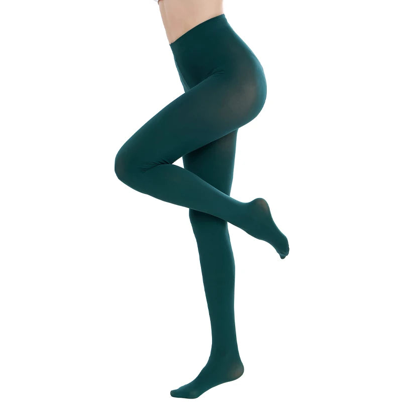 Plus Size Women Sexy Long Stockings Candy Color Velvet Pantyhose Spring Summer Autumn Large Elastic Tights school girl lingerie