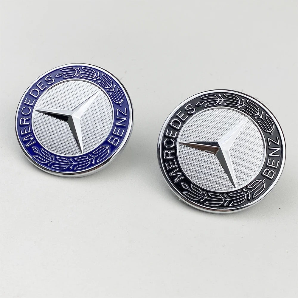 1pcs 57mm Car Front Hood Emblem Badge Bonnet Car Accessories For Mercedes Benz W204 W205 W212 W213 W221 W177 W246 GLA GLC CLA