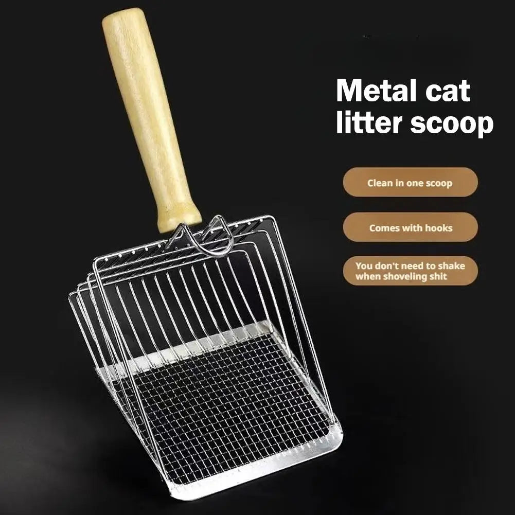 Steel Cat Litter Scoop - All-Metal Pet Poop Shovel – photo 2