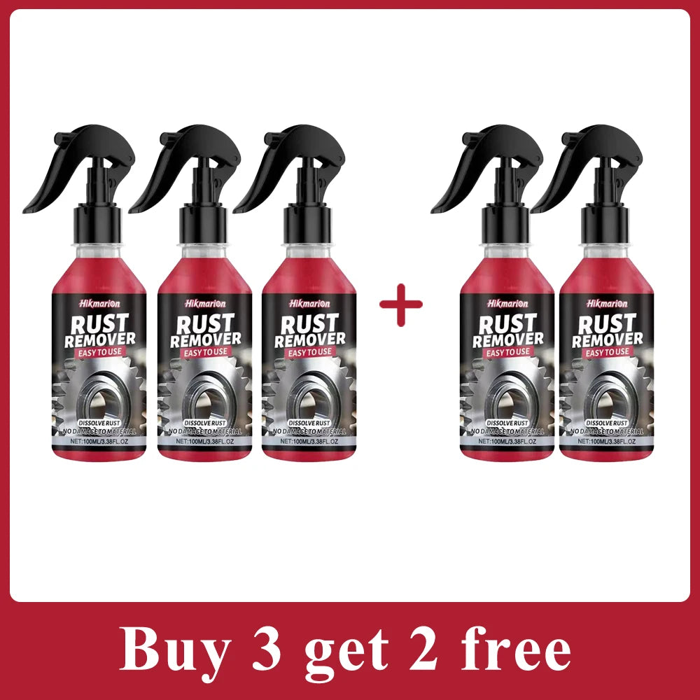 Car Rust Remover Spray, Quick Cleaner for Wheels & Exhaust Pipes, Remove Rust, Iron Powder and Stubborn Stains on Metal Surfaces