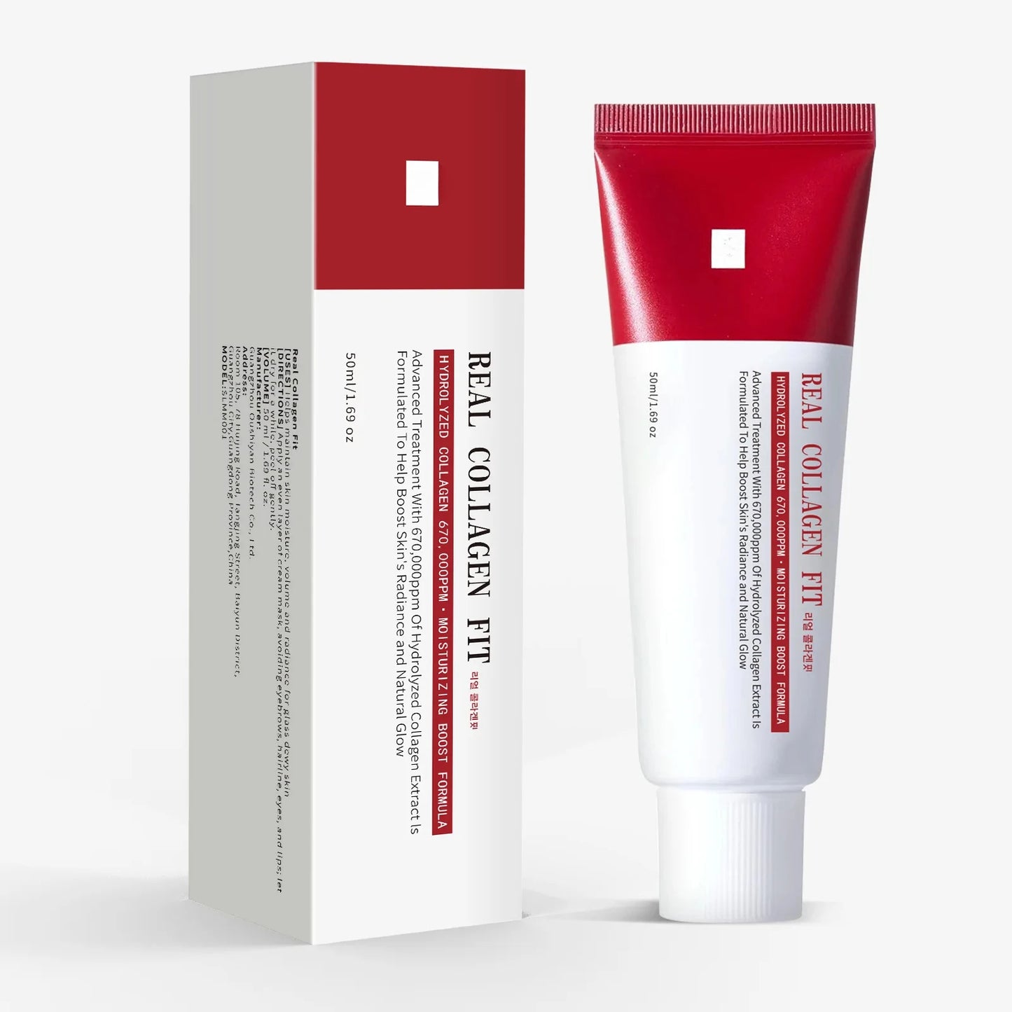 Real Collagen Fit, Collagen Wrapping Mask, Collagen 670,000ppm, Peel Off Facial Mask for elasticity, Hydrating, Glow, Glass Skin. Women