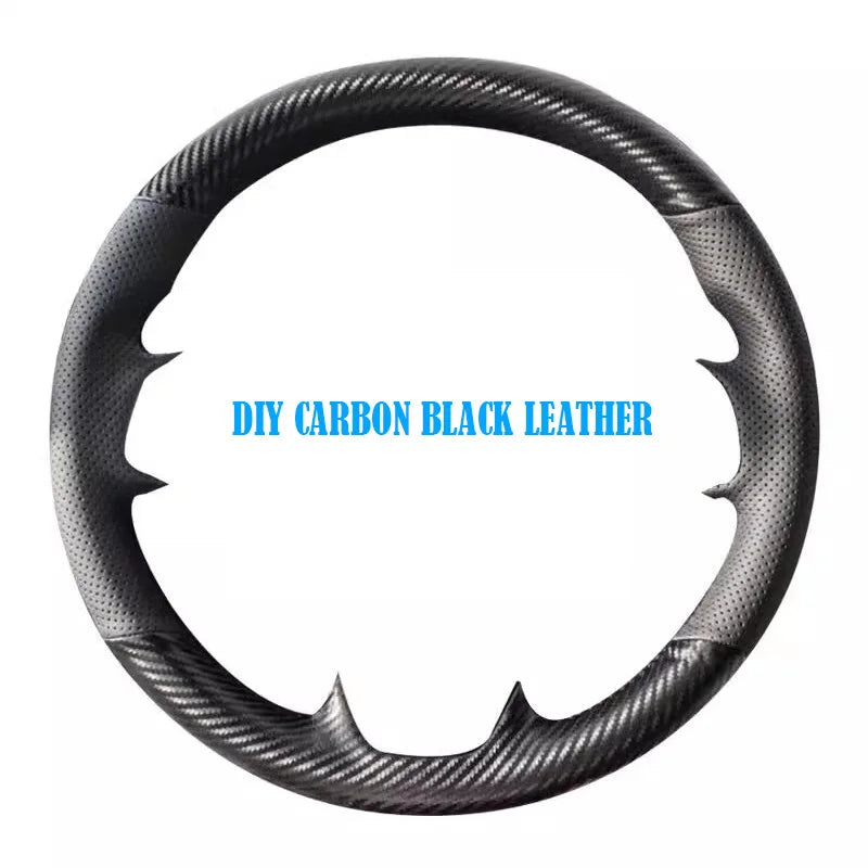 customized Steering Wheel Cover for Toyota iq 2009 2010 2011 2012 2013 DIY Full Coverage Style Leather iq car accessory