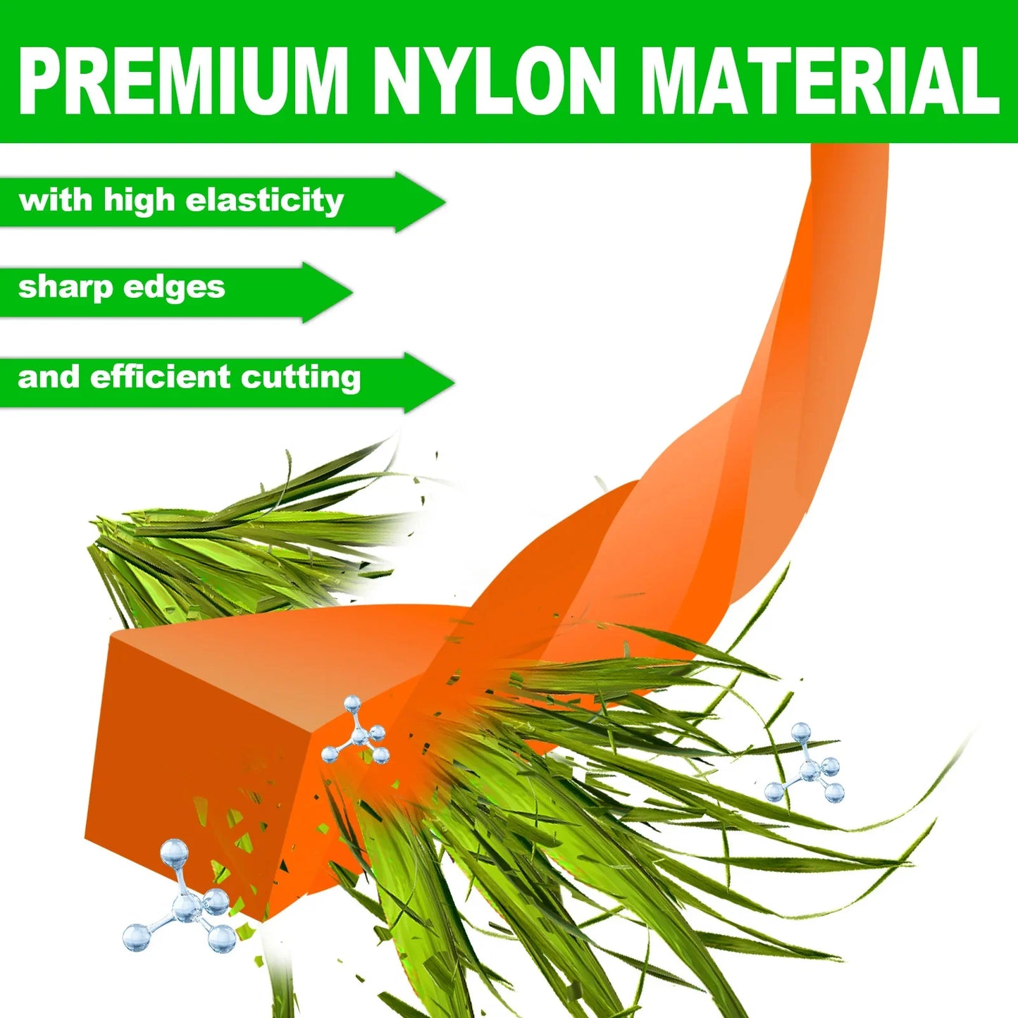 TSES 15m～116m Mowing Nylon Grass Twisted Trimmer Line 1.6mm～4.0mm Brush Cutter Strimmer Line High-Efficiency Brushcutter Line