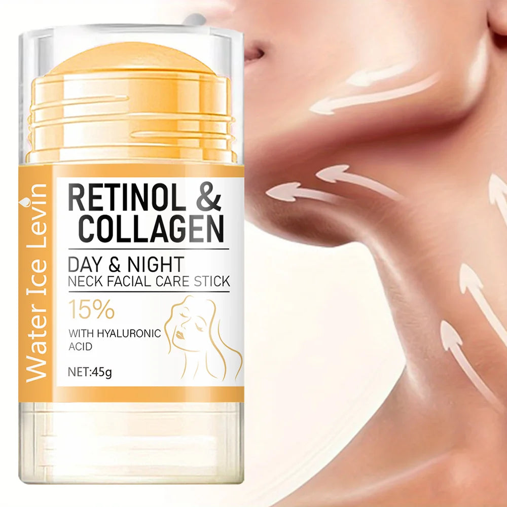 Retinol & Collagen Neck and Face Care Stick — Hyaluronic Acid Firming Balm, 45g