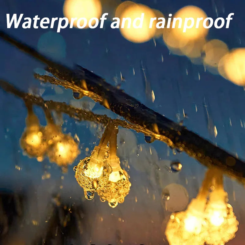 LED Light String – PVC Material, Christmas Decoration, Outdoor Camping Tent Canopy Light, Long Battery Life, Waterproof & Energy