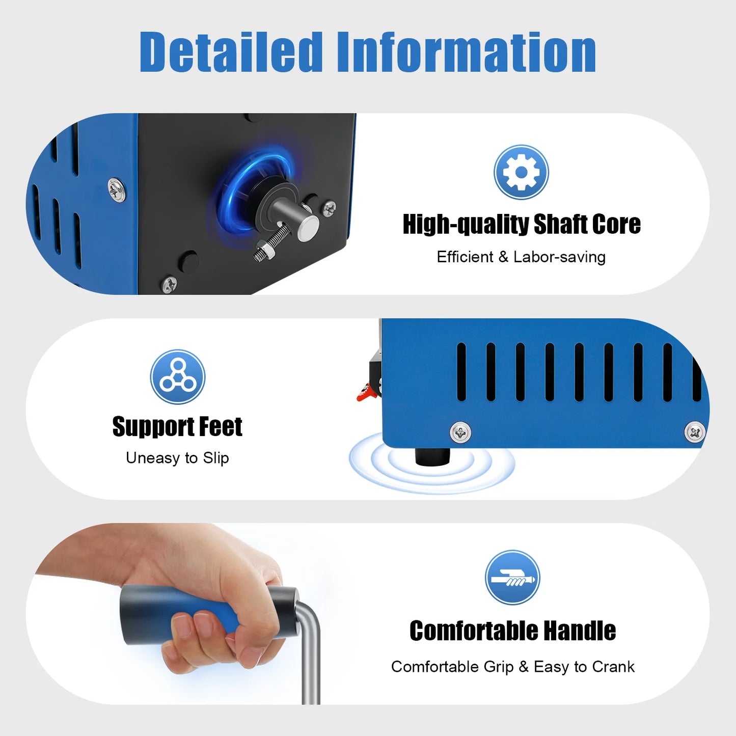 Hand Crank Generator 20W Portable Emergency Power Bank with 5V USB Output for Outdoor Survival Camping Travel Phone Charger
