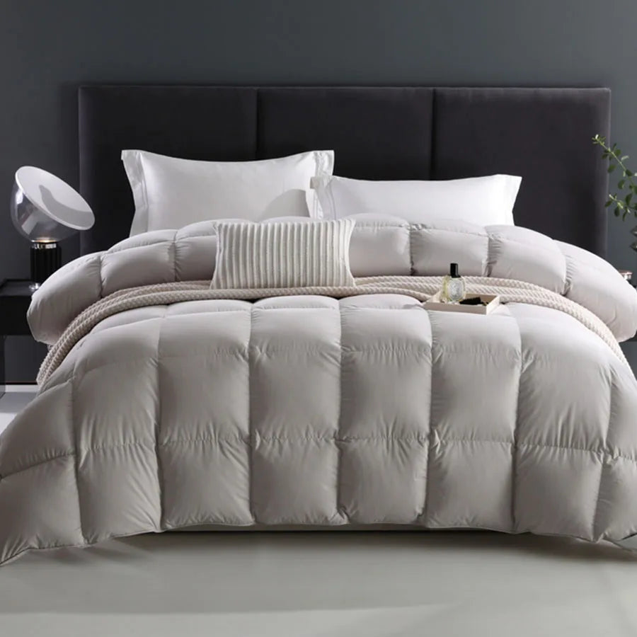 Goose Down Duvet, Quilted Winter Comforter