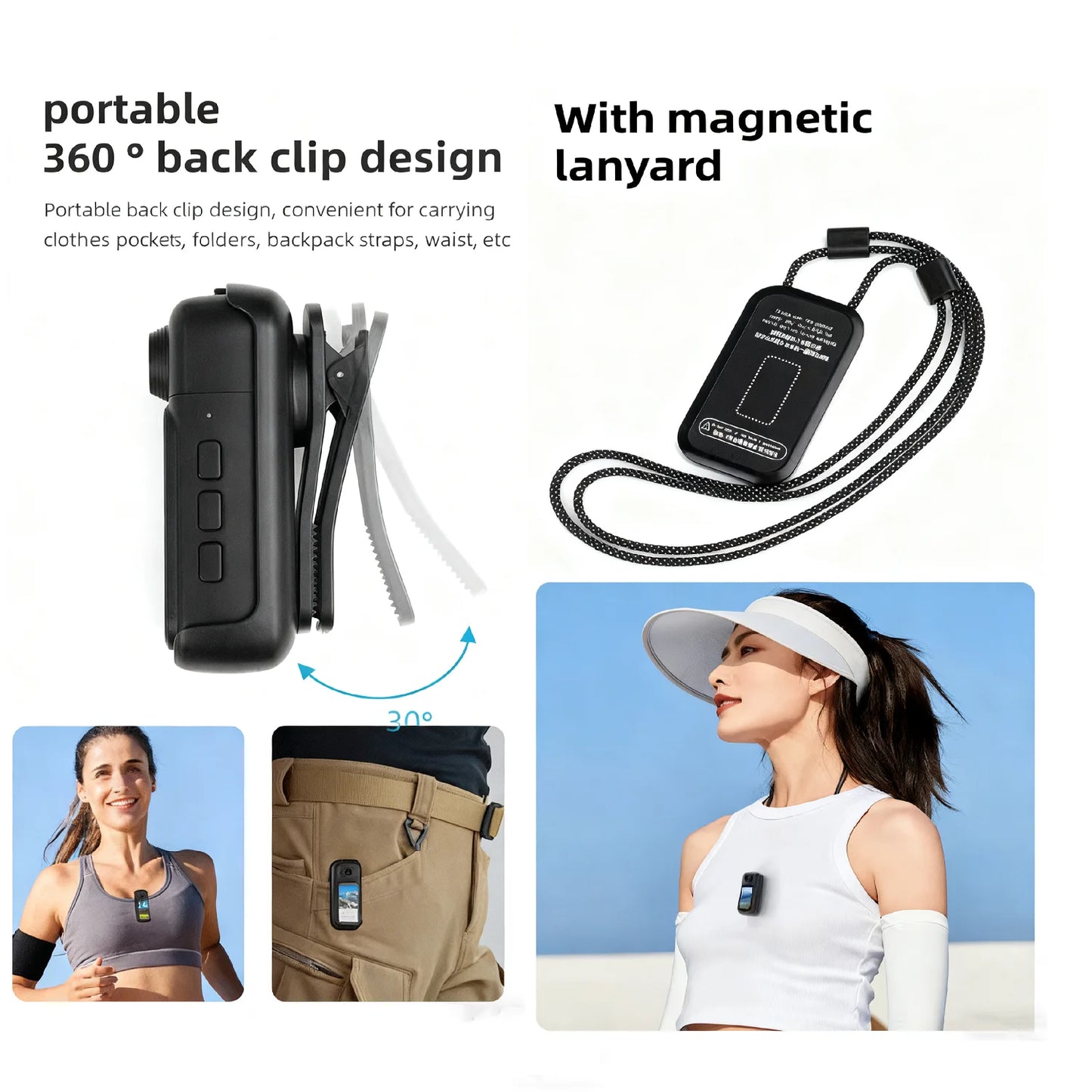 X50 Pro POV Body Camera — 1080P Ultra-Compact Sports Action Cam