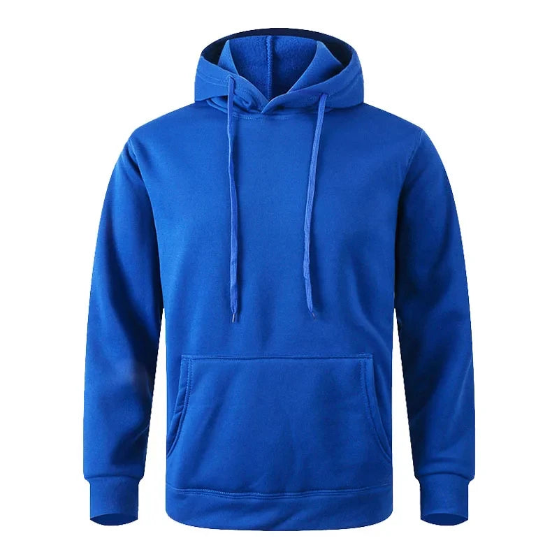 Unisex Minimalist Fleece Hoodie - Casual Black and White Pullover - photo 11