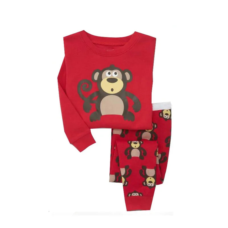 Kids Animal Embroidered Pajama Set - Soft Two-Piece Sleepwear - photo 14